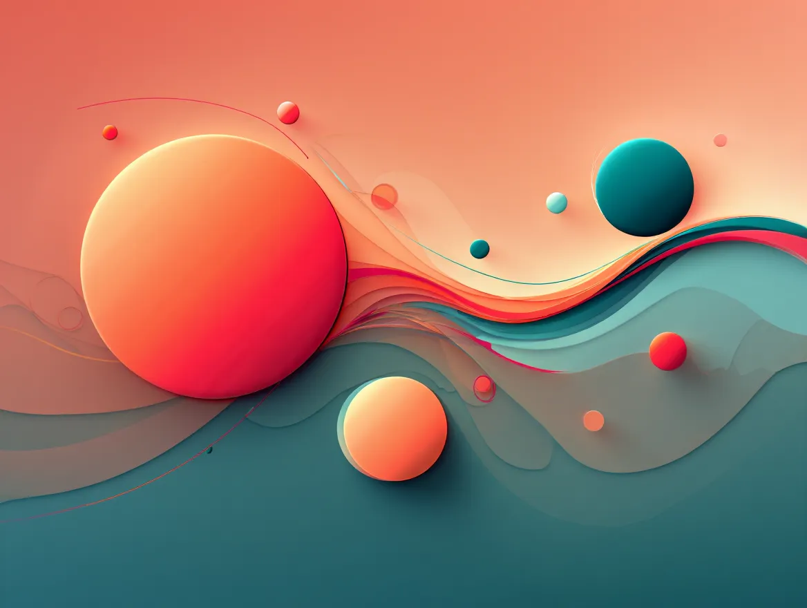 Flowing lines and circles representing the daily rhythm of activity, nourishment, and rest working together